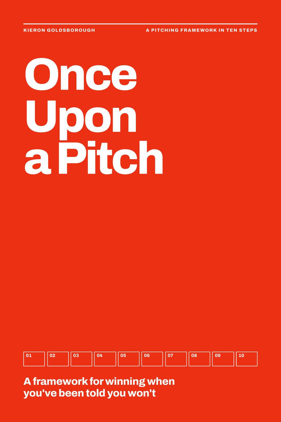 The cover of Once Upon a Pitch by Kieron Goldsborough